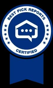 The blue Best Pick Reports ribbon