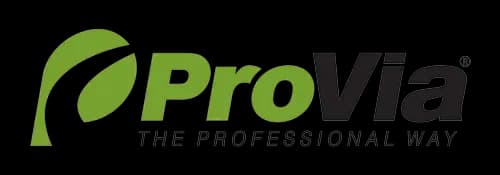 The green and black ProVia logo